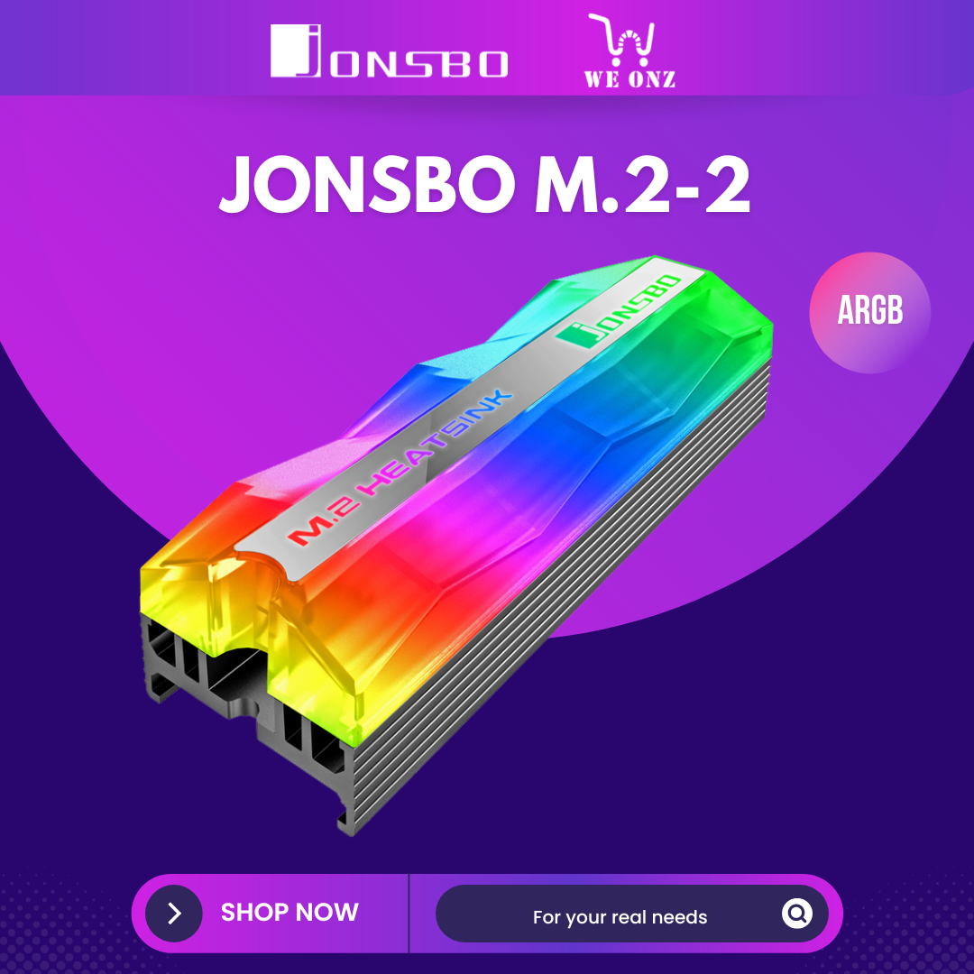 Jonsbo M.22 ARGB M.2 SSD Heatsink Cooler (ARGB Version) Lazada