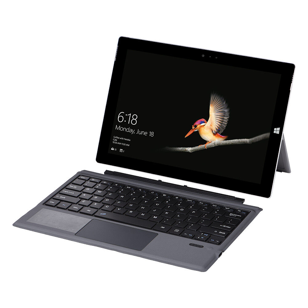 Cho Microsoft Surface Pro 3 4 5 6 7 máy tính bảng xách tay Bàn phím Bluetooth không dây với đèn nền Touchpad