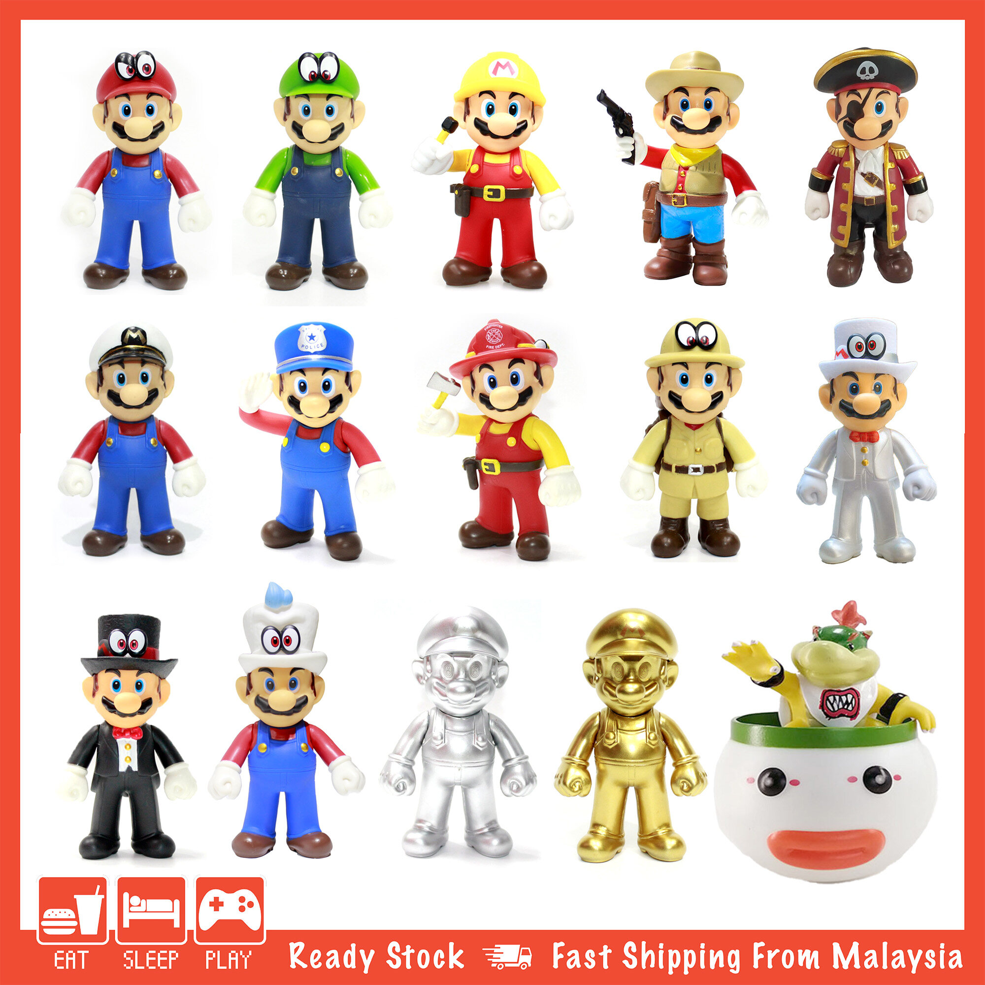Super Mario Odyssey Tuxedo OEM Nintendo Switch 12cm Super Mario