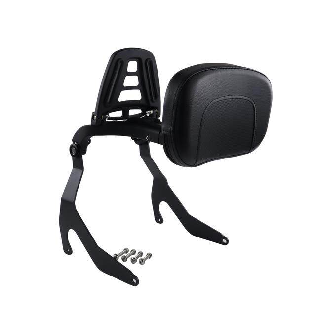 Motorcycle Multi Purpose Driver Passenger Backrest With Folding Luggage 