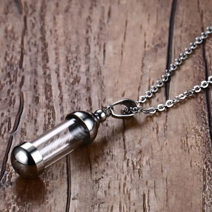 Fenteer Stainless Steel Clear Glass Vial Pendant Necklace Chain Cremation Jewelry Lazada - Vial Pendant Necklace Fenteer Stainless Steel Clear Glass Vial Pendant Necklace Chain Cremation Jewelry Lazada - Vial Pendant Necklace