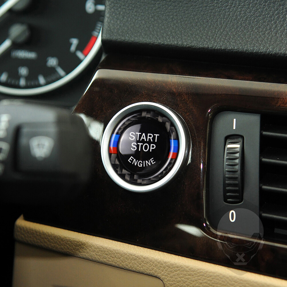 Phụ Kiện Tạo Kiểu Xe Động Cơ Khởi Động Nút Dừng Thay Thế Vòng Trang Trí Cho BMW E90 E92 E93 320i