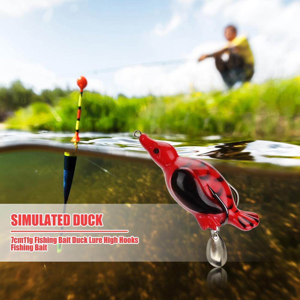 Simulation Duck Fishing Lure 7cm 11g Lifelike Double Hooks False Bait