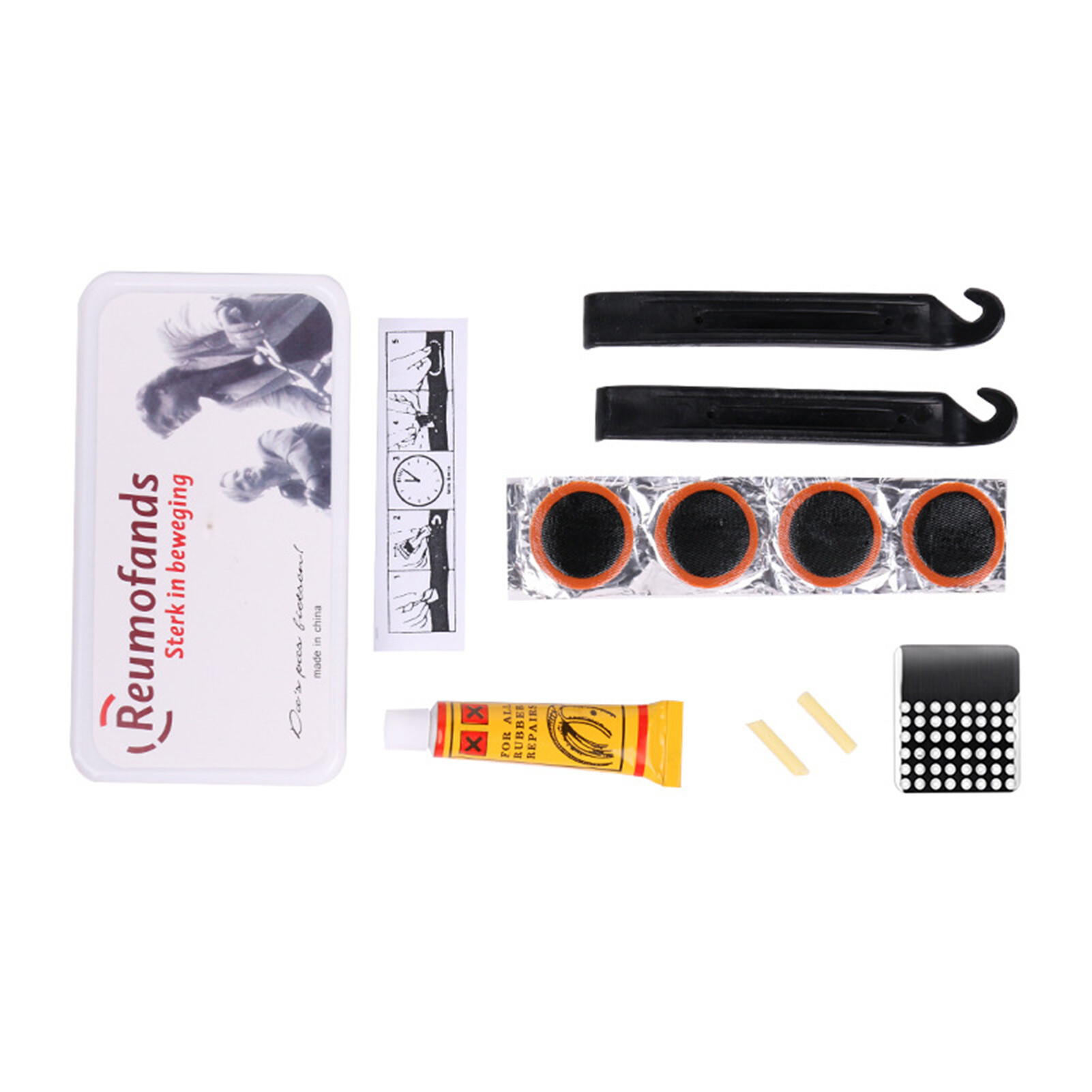 Ghxdryuru 1 Bộ Dụng Cụ Sửa Chữa Lốp Xe, Miếng Dán Tự Dính, Bộ Dụng Cụ Vá Lốp Xe Đạp Tiện Dụng Đa Năng Để Bảo Dưỡng Xe Đạp