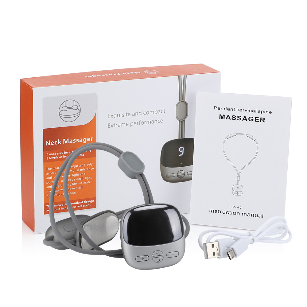 Hailicare Micro-current Cervical Spine Massager Electric Neck Massager Smart TENS+EMS Portable Hot Compress Shoulder and Neck Massager