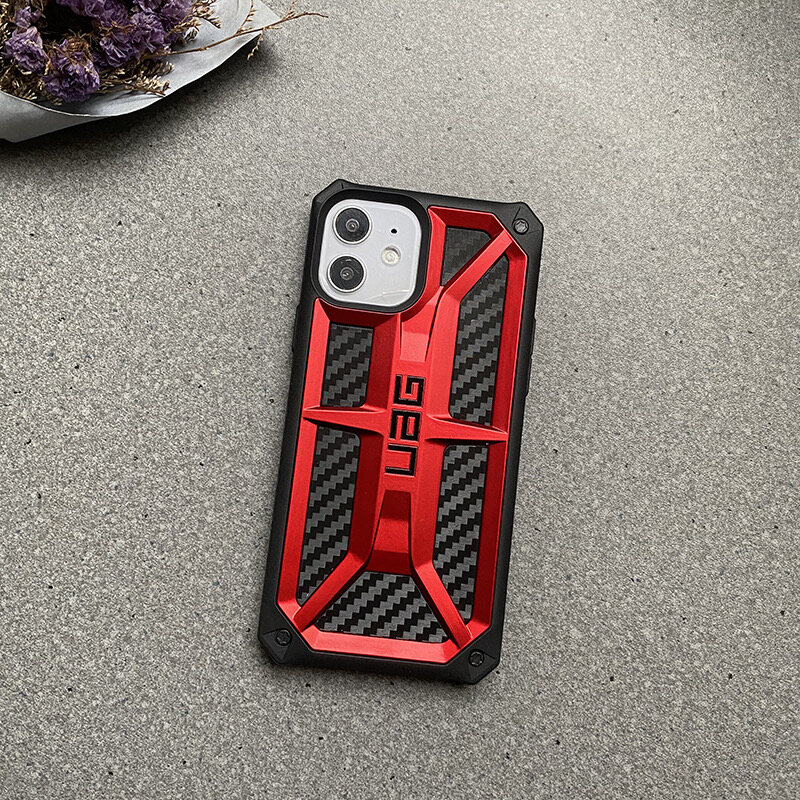 UAG Shatter-resistant Case for iphone 15 pro max 14 pro max iPhone 13 pro max 12 pro max 12 mini 11 pro max XS Max X/XS XR 7/8 Plus 7/8/SE 2020 6/6s plus 6/6s  Carbon Fiber Monarch  Shockproof Protective UAG case