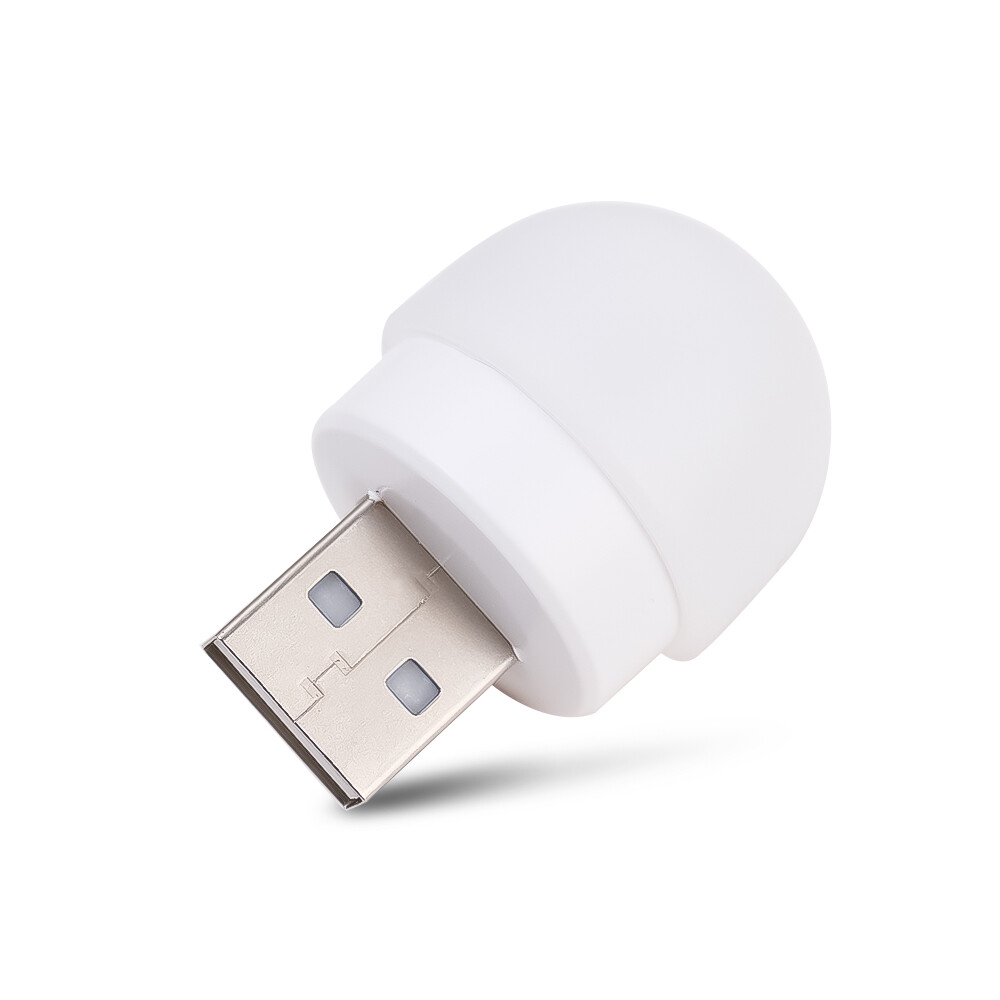 4PCS USB Plug Book Lights Computer Mobile Power Charging Led Night Light Eye Protection Reading Light Mini Round Desk Lamp Bulb