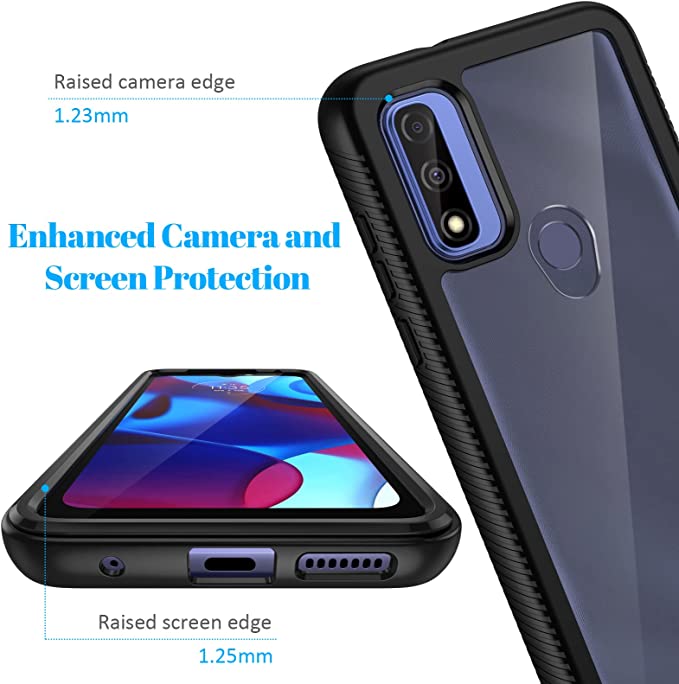 For Google Pixel 8 Pro Pixel 7 Pro Pixel 6 7A Case, Full Body Rugged Case with Built-in Touch Sensitive Anti-Scratch Screen Film Protector, Soft TPU Bumper Case Hybrid Gradient Transparent Soft TPU Clear Skin Cover