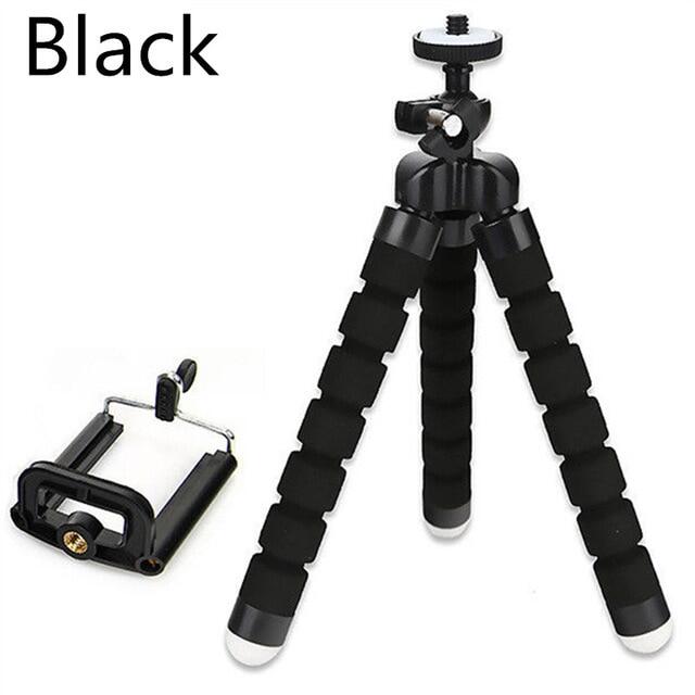 Mini Portable Flexible Sponge Octopus Tripod and Phone Holder Bracket Stand Tripod Kit for iPhone Samsung Xiaomi Huawei Mobile Phone Smartphone & CameraTripod Video Photo Vlog Vlogging Photography