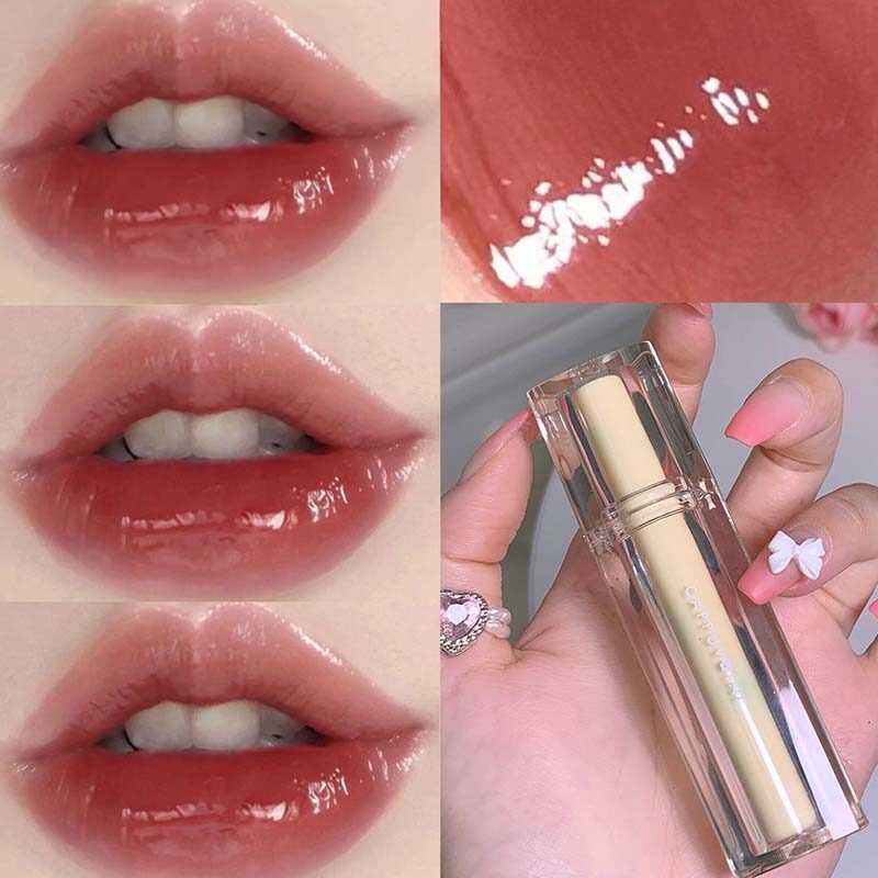 BEAUTYBIGBANG Mirror Lip Glaze Water Gloss Lip Gloss Jelly Lip Triangle Transparent Tube Lip Gloss Liquid Lipsticks