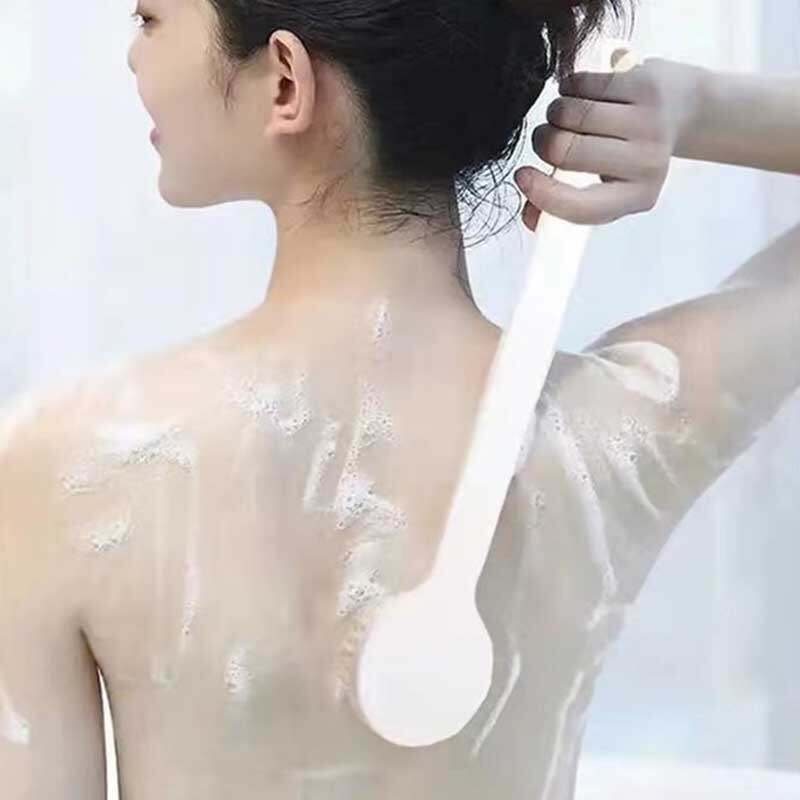 【On Sale】Bath Brush Long Handle Shower Brush Soft Hair Suitable for Rubbing Back Scrubbing