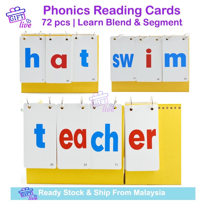 Sight Words Phonics Reading Flash Cards Spelling Abc Flashcards For 