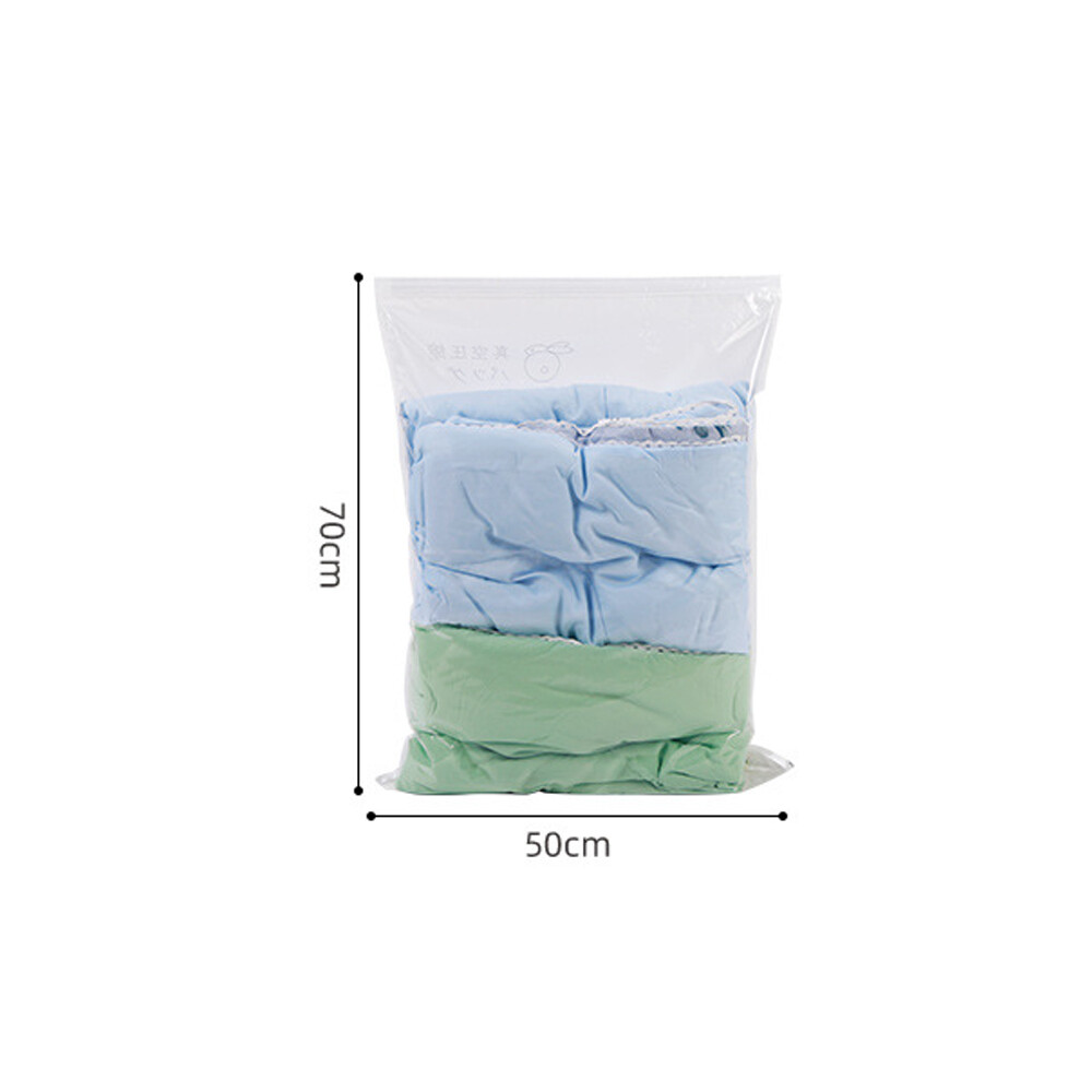 3D Vacuum Bag Clothes Storage Bag With Valve Transparent Compressed Organizer Travel Space Saving Seal Packet