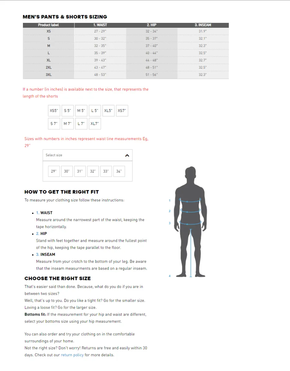 adidas track pants mens size chart