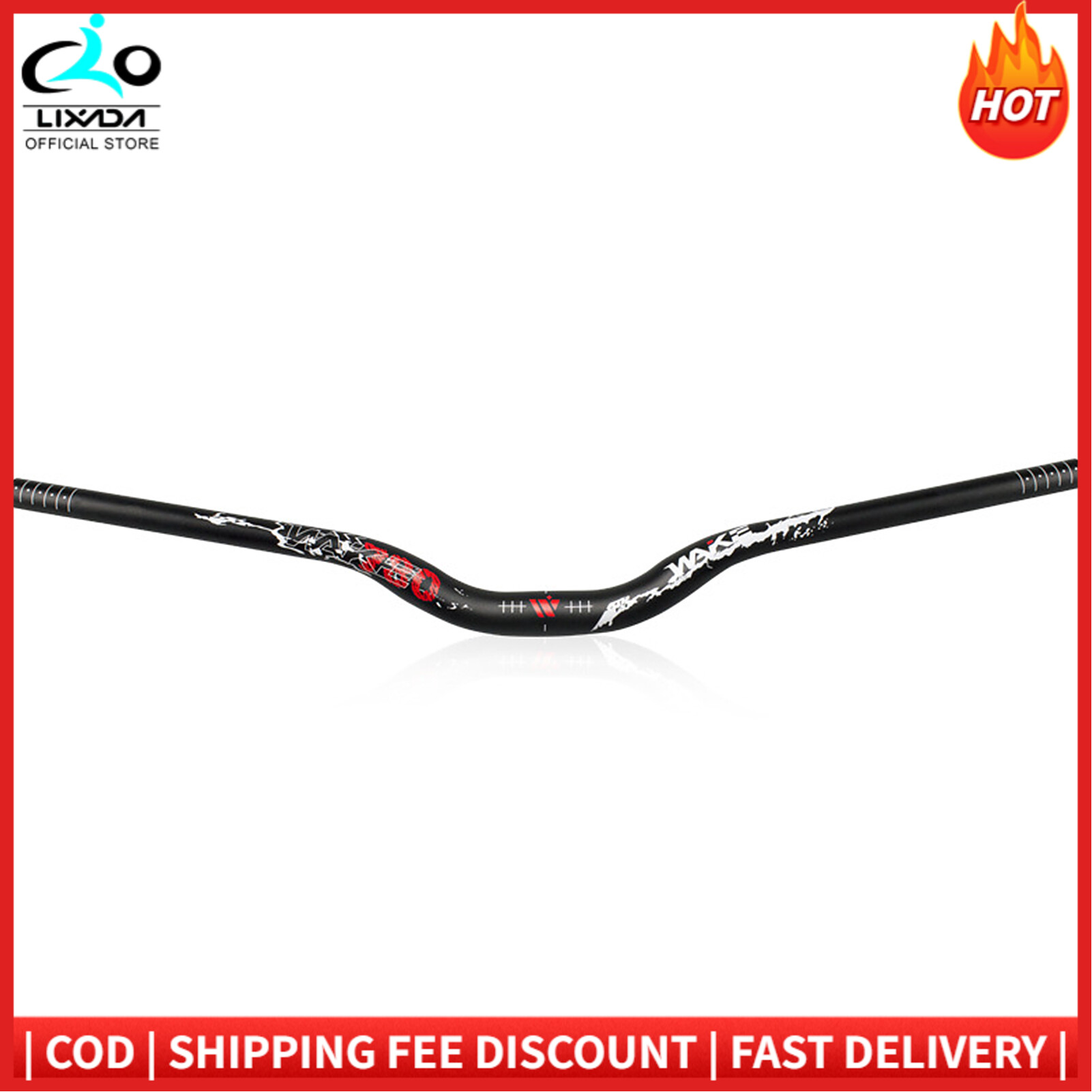 780 x 31.8mm Bicycle U-Shaped Handlebar Aluminum Alloy Bike Bike Mountain Bike Handle Bar