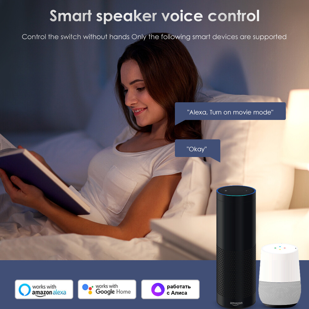 【el style】HOT SALE Mini Tuya Smart 2 gang WIFI Switch DIY Switch Module Support Two Way Switch APP Control Work With Alexa and Goo-gle Home Yandex Alice