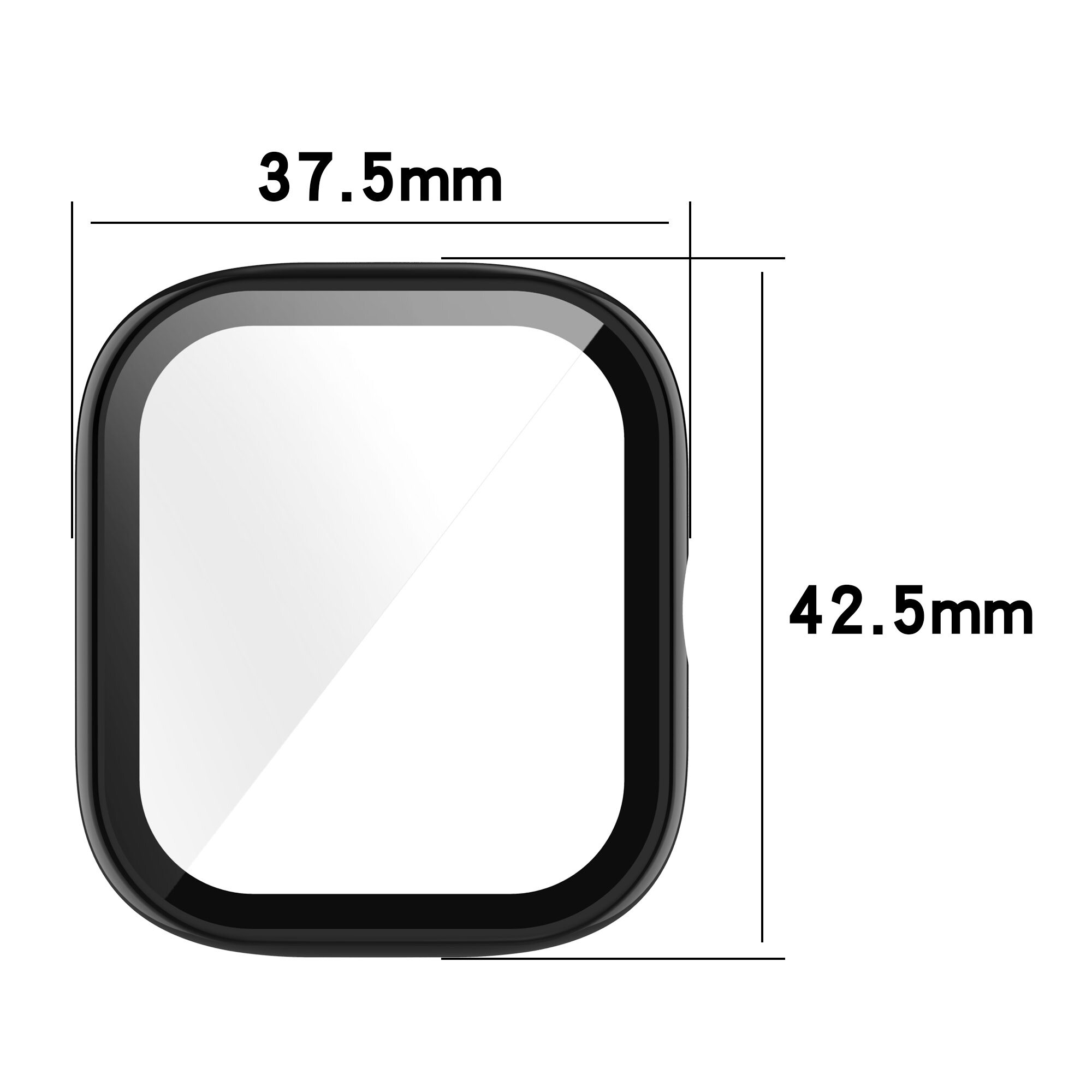 Hard PC Case Tempered Glass Screen Protector Protective Cover for Huami Amazfit GTS2 mini