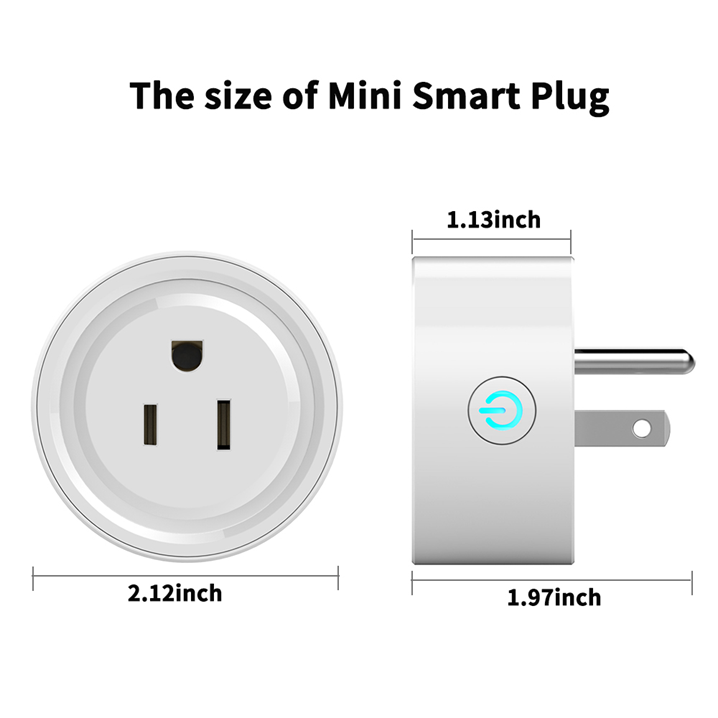 Smart Plug Wifi 10A US Socket, Works with Tuya Smart Life