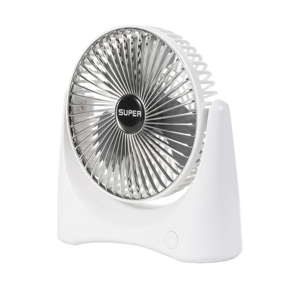 Delans®Mini Portable Home USB Rechargeable Table Desktop 3 Speed Quiet Cooling Fan