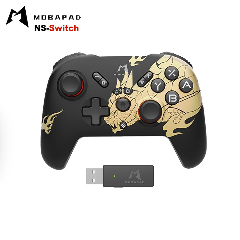 MOBAPAD สวิทช์สามรุ่น Monster Hunter รุ่นไร้สายบลูทูธ Gamepad จอยสติ๊ก