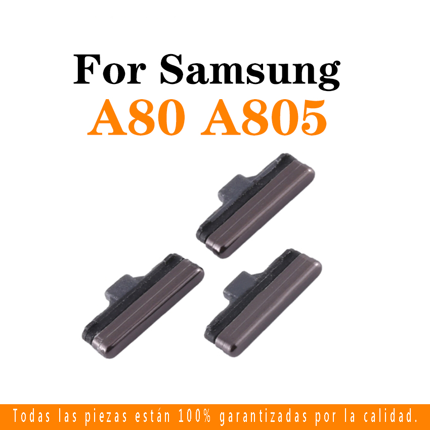 3 Cái = 1 Bộ Nút Nguồn Cho Samsung Galaxy A80 A805 SM-A80 Nút Nguồn Và Phím Bên Nút Bật Tắt Tăng Giảm Âm Lượng Ở Bên Phụ Tùng Thay Thế
