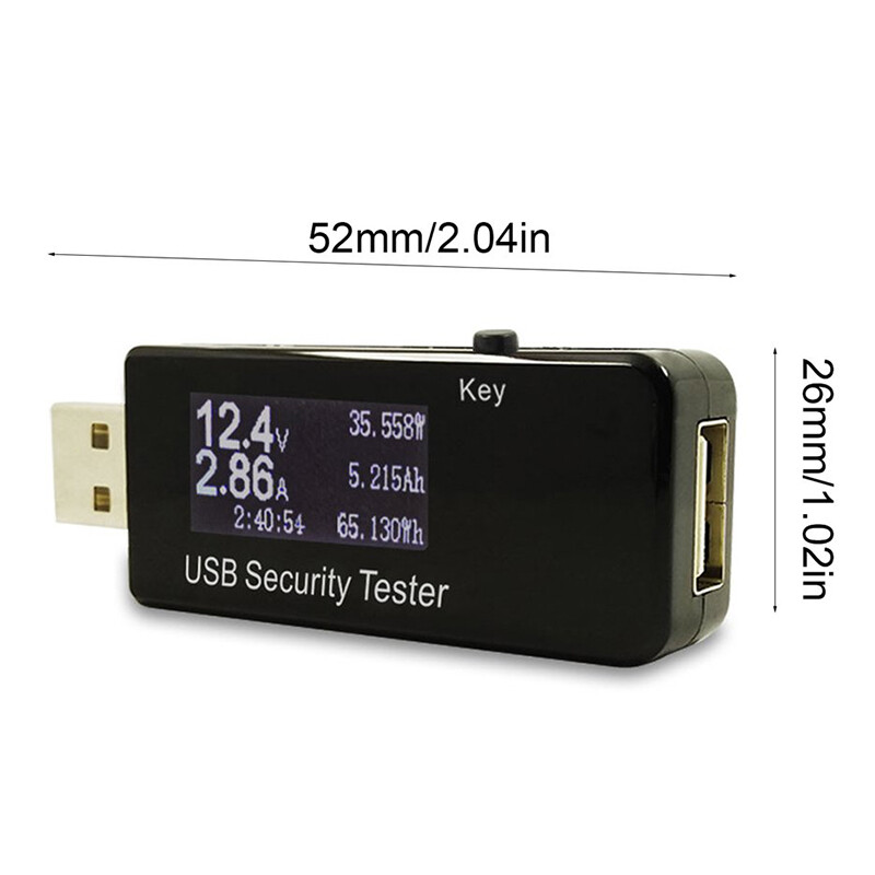 Mini USB Safety Tester LED Digital Voltmeter Ammeter Capacity Indicator Battery Voltage Charger Power Meter