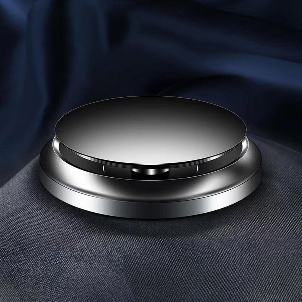DIY Car Air Fresheners UFO Aluminum Alloy Solar Powered Rotary Design Quiet Natural French Fragrance