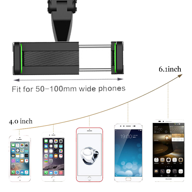 Car Phone Holder Rearview Mirror Mount 360 Rotate Hidden Navigation Hanging Bracket Multifunctional Stand Phone 4.0-6.1 Inch