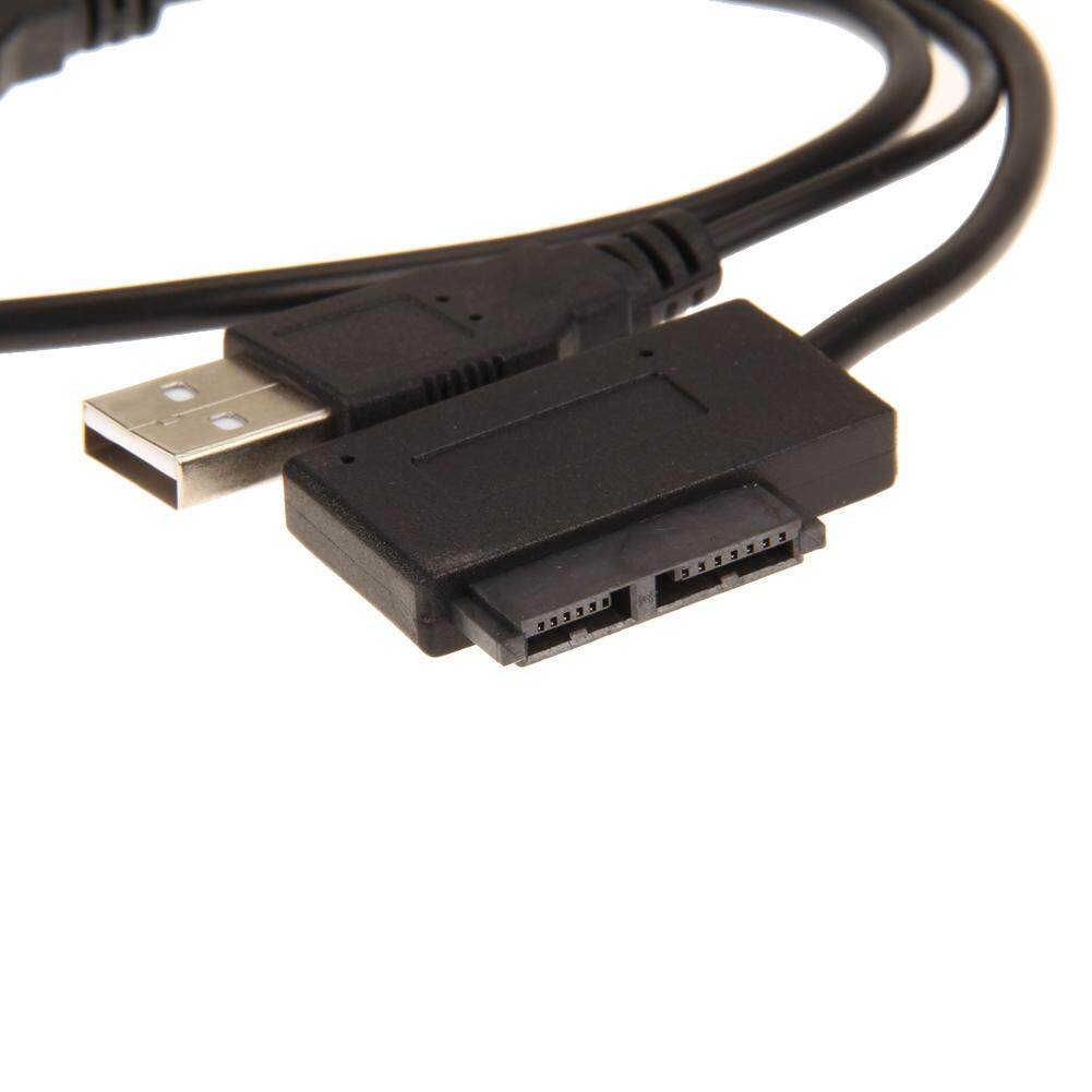 USB 2.0 to 7+6 13Pin Slim for SATA CD/DVD Optical Drive Adapter Cable