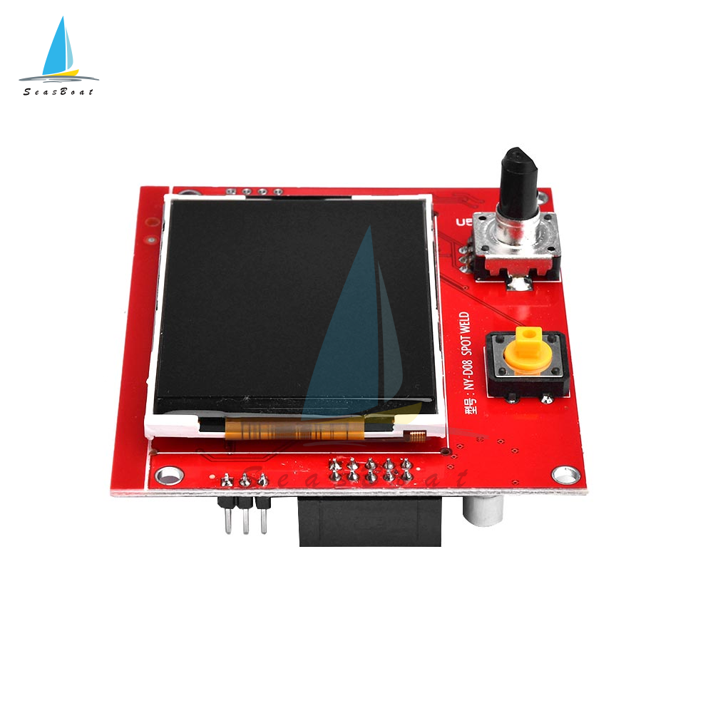 Seasboat NY-D08 Spot Welding Machine Controller 100A Pneumatic Color LCD Display Multi-point Personalization with Temperature Sensor