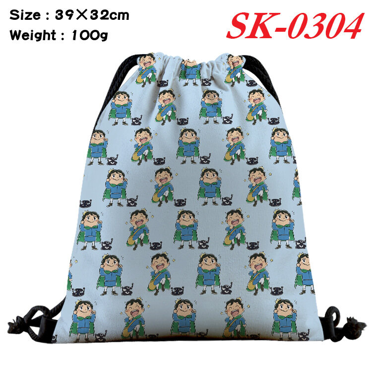 Ranking of Kings Men's Women's Drawstring Bags Drawstring Bag Drawstring Bag Student Portable Backpack Bag Cartoon Storage Bag Anime Backpack Leisure