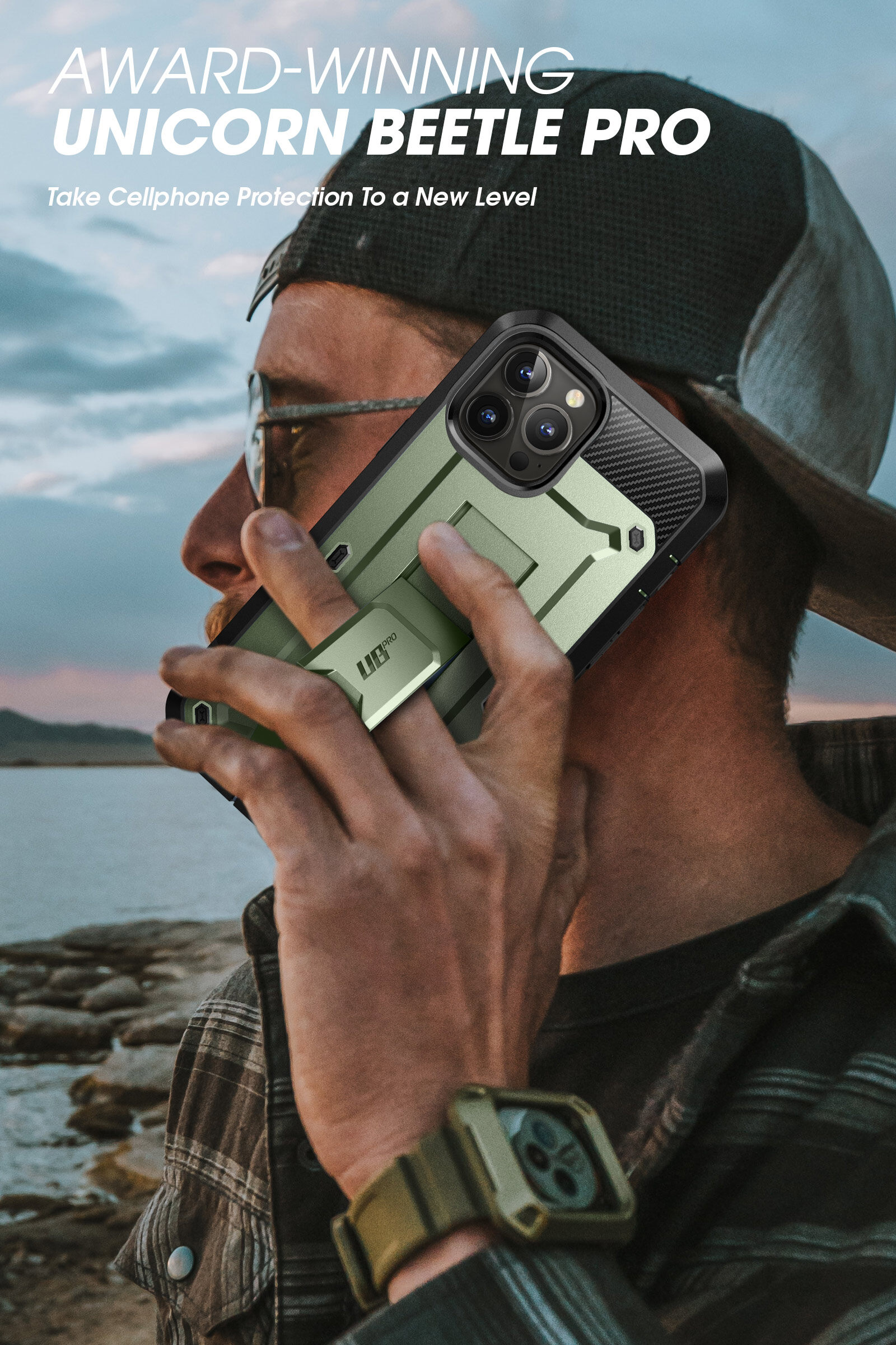 Supcase Cho iPhone 13 Pro Max Trường Hợp 6.7 "2021 Ub Pro Đầy Đủ Cơ Thể giá đỡ chắc chắn Bìa Với tích hợp bảo vệ màn hình Chân Đế