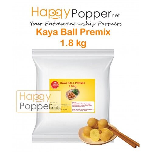happypopper 1.8kg kaya ball premix 1.8 kg kayaball mix halal ready