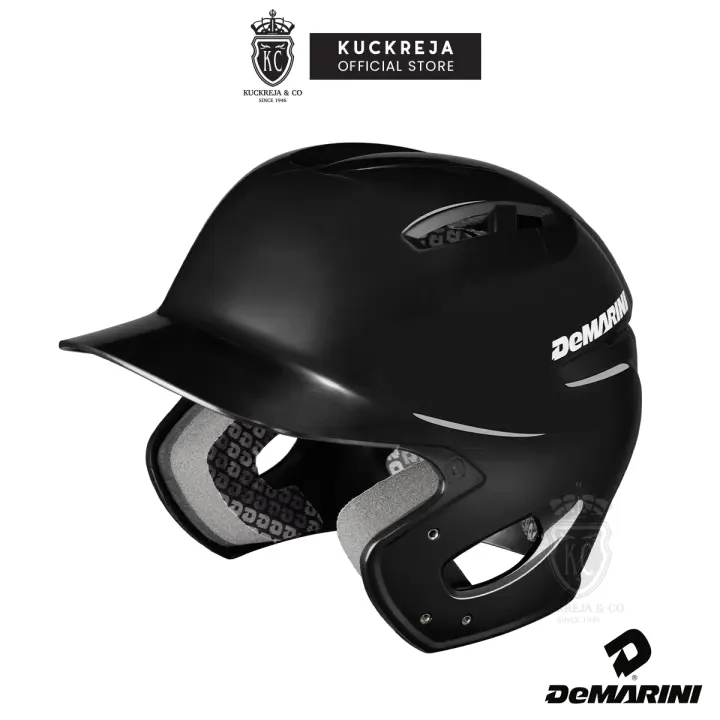 black softball helmet
