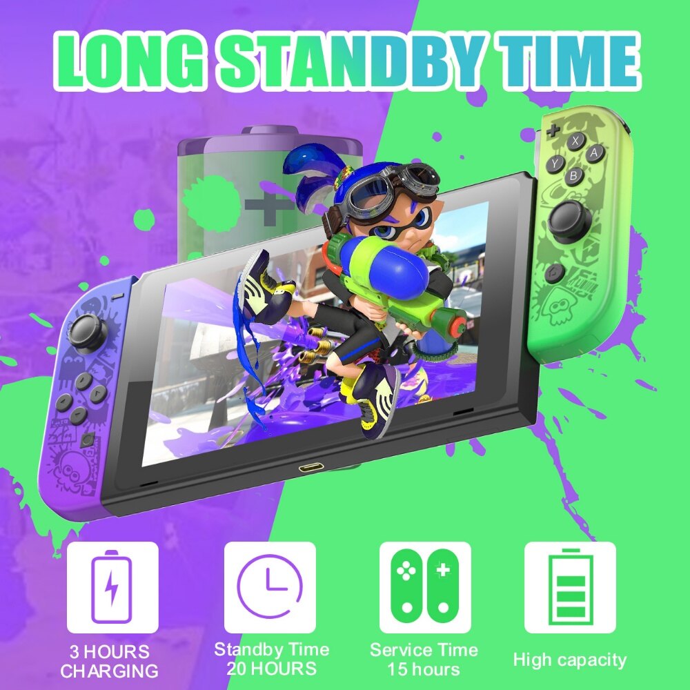 JoyCon Controller Compatible with Nintendo Switch, NS Controllers Joycon Support Dual Vibration/Wake-up Function/Motion Control