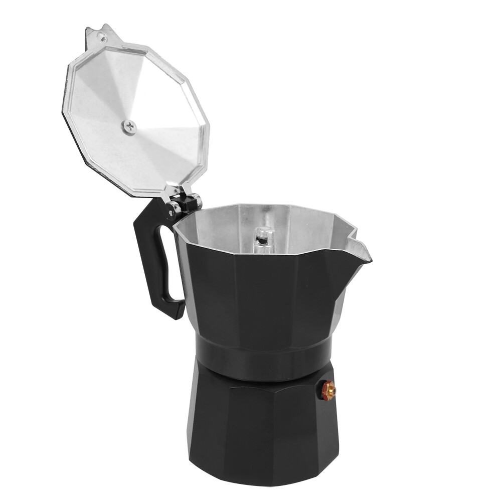 Bình Cà Phê Moka Máy Pha Espresso, Máy Pha Cà Phê Nhôm 3 Ly