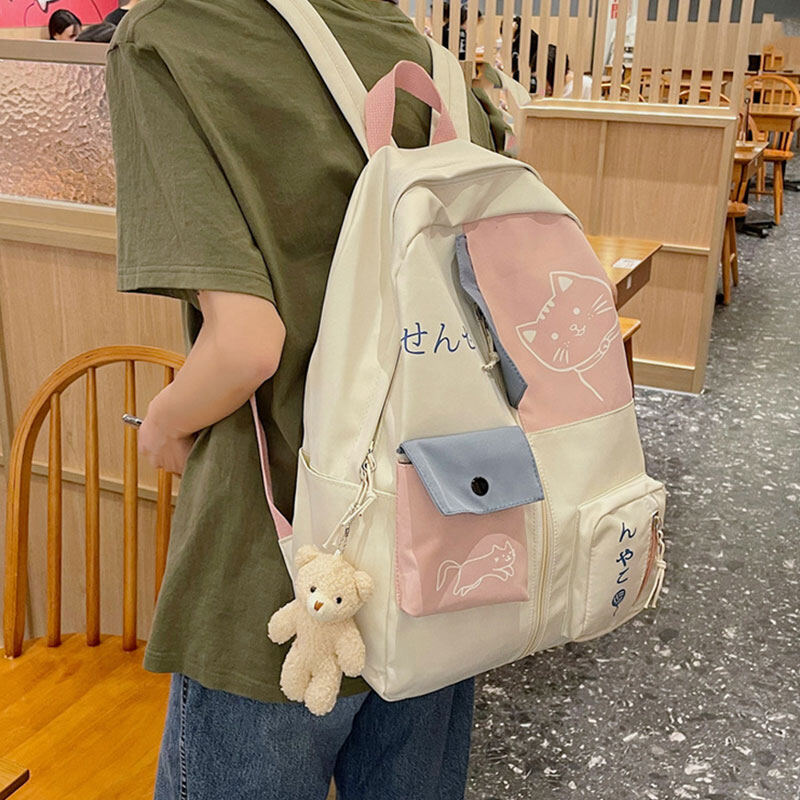 HS Backpack for primary school students, backpack for junior high school students, Harajuku style backpack for college students.