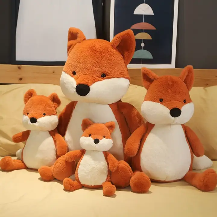 fox plush pillow