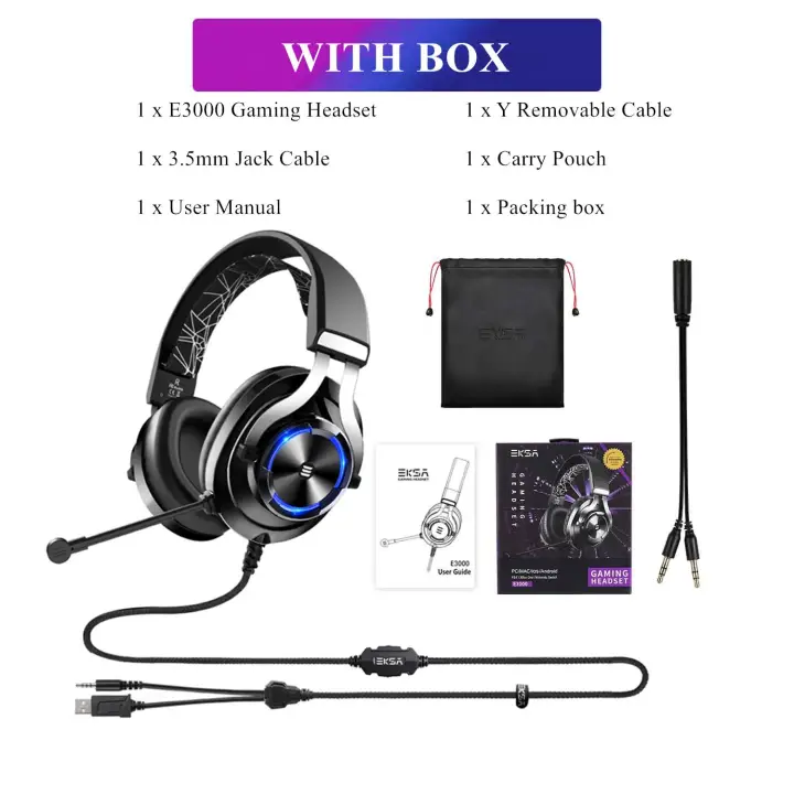 headphones with mic with double jack