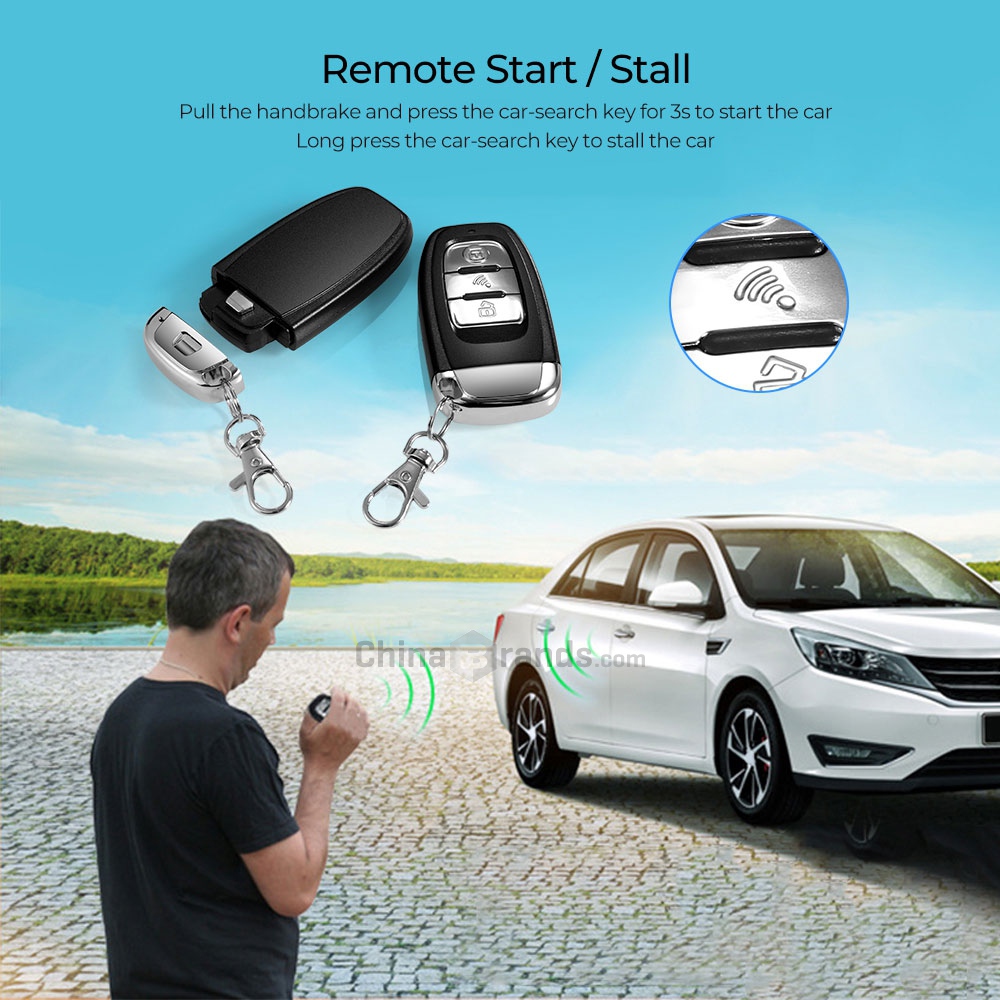 C6 Keyless Module Autolife C6 - B 12V SUVไร้กุญแจการเข้าPush Startรถระบบแจ้งเตือนความ ...