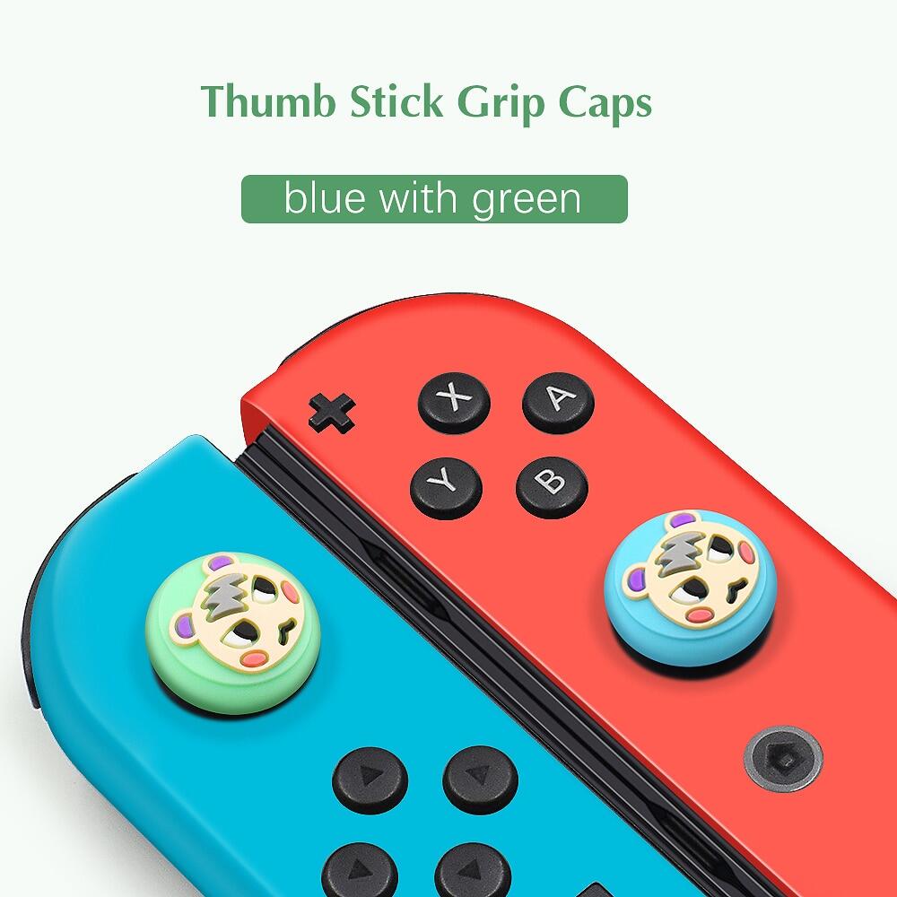 For Nintendo Switch / Lite Controller Cover Joystick Thumb Grrip Button Cap  Animal Crossing Joy Con Cases  NS Switch Lite Accessories