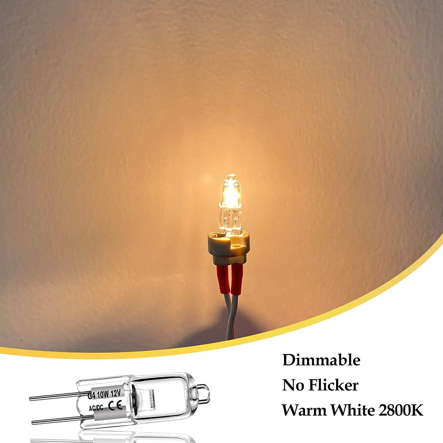 Jmax Dimmable G4 Halogen Light 10W 20W 2Pin Bulb Warm White 2900K