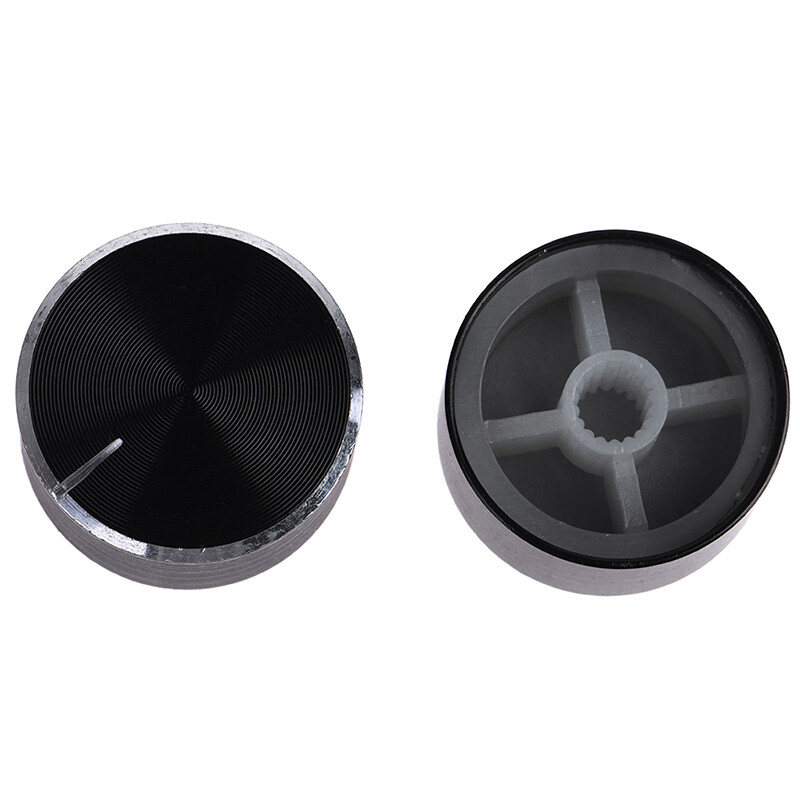 Fkend 26x14mm 6mm Shaft Hole Aluminum Alloy Potentiometer Knob Volume Control Knob