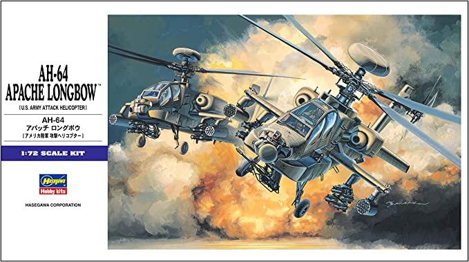 【Direct Shipping from Japan】Plastic model construction kit Made in Japan Hasegawa E6 1/72 US Army AH-64 Longbow Apache Plastic Model