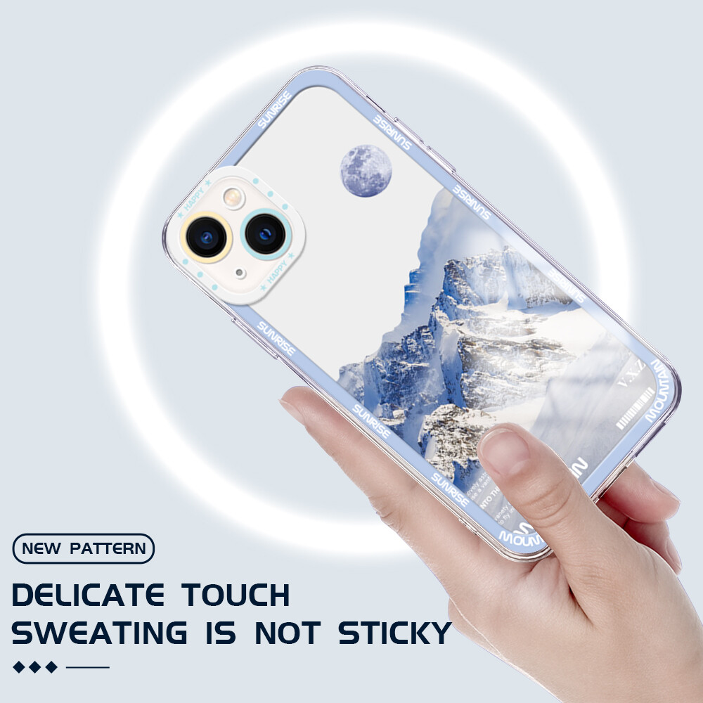 Ốp Trong Suốt Cho Xiaomi Redmi Note 10 Note 10S Note 10 Pro Note 10 5G Note 8 Note 8 Pro Note 9 Ốp Pha Lê Núi Tuyết Bình Minh Chống Sốc Chính Hãng Ốp Điện Thoại Mềm Trong Suốt Bảo Vệ Máy Ảnh