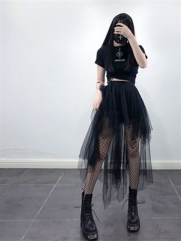 skirt for women korean style palda korean style highwist Gothic