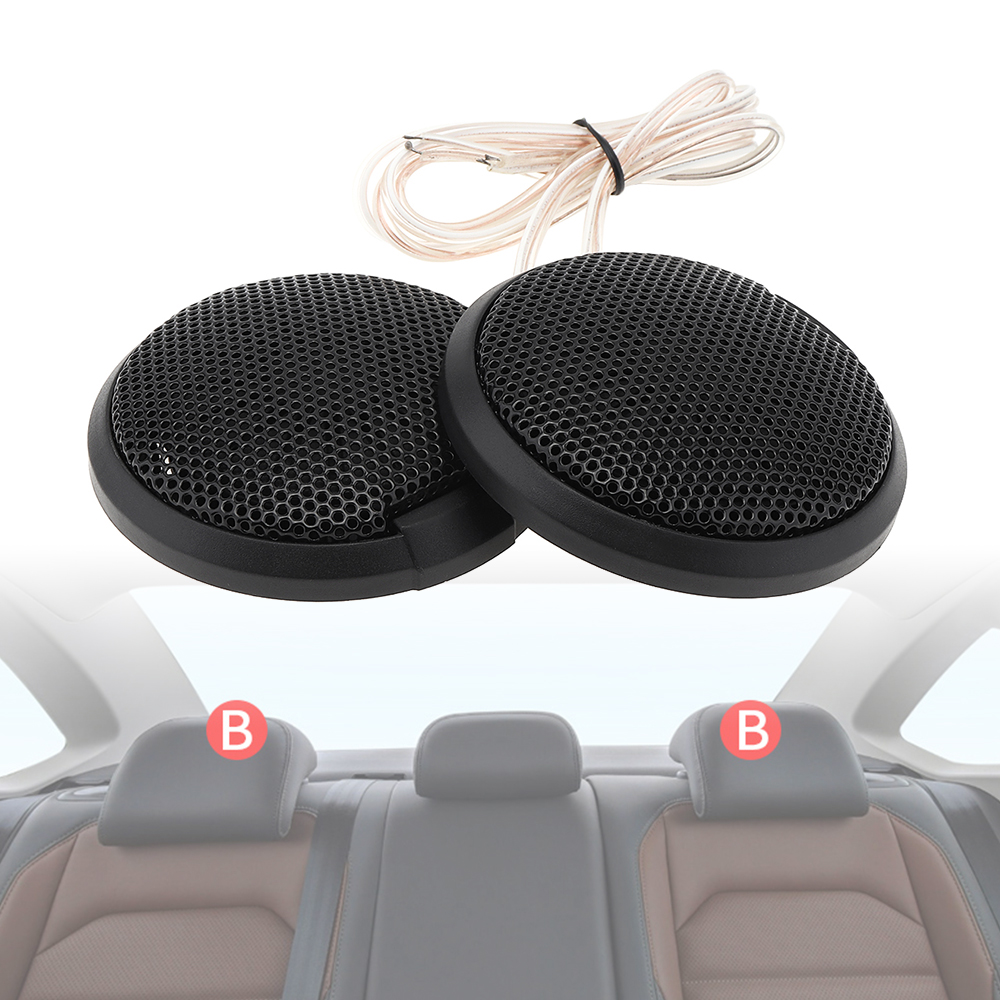 2pcs 20W Car Speaker Dome Tweeter Sound Vehicle Auto Music Stereo Modified Loud Speakers