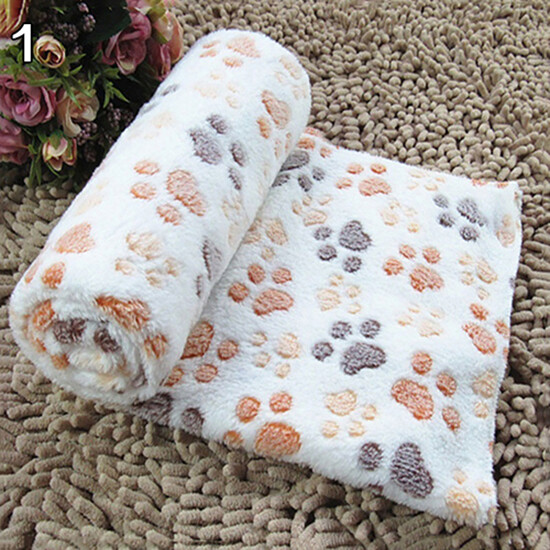 huanhuang® Pet Blanket Soft Warm Animals Footprints Puppy Bed Mat for Dogs Cats Kittens