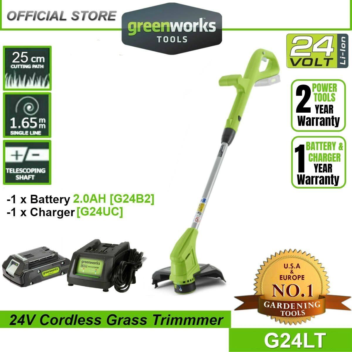 [NEW] Greenworks G24LT 24V Cordless Grass String Trimmer without ...