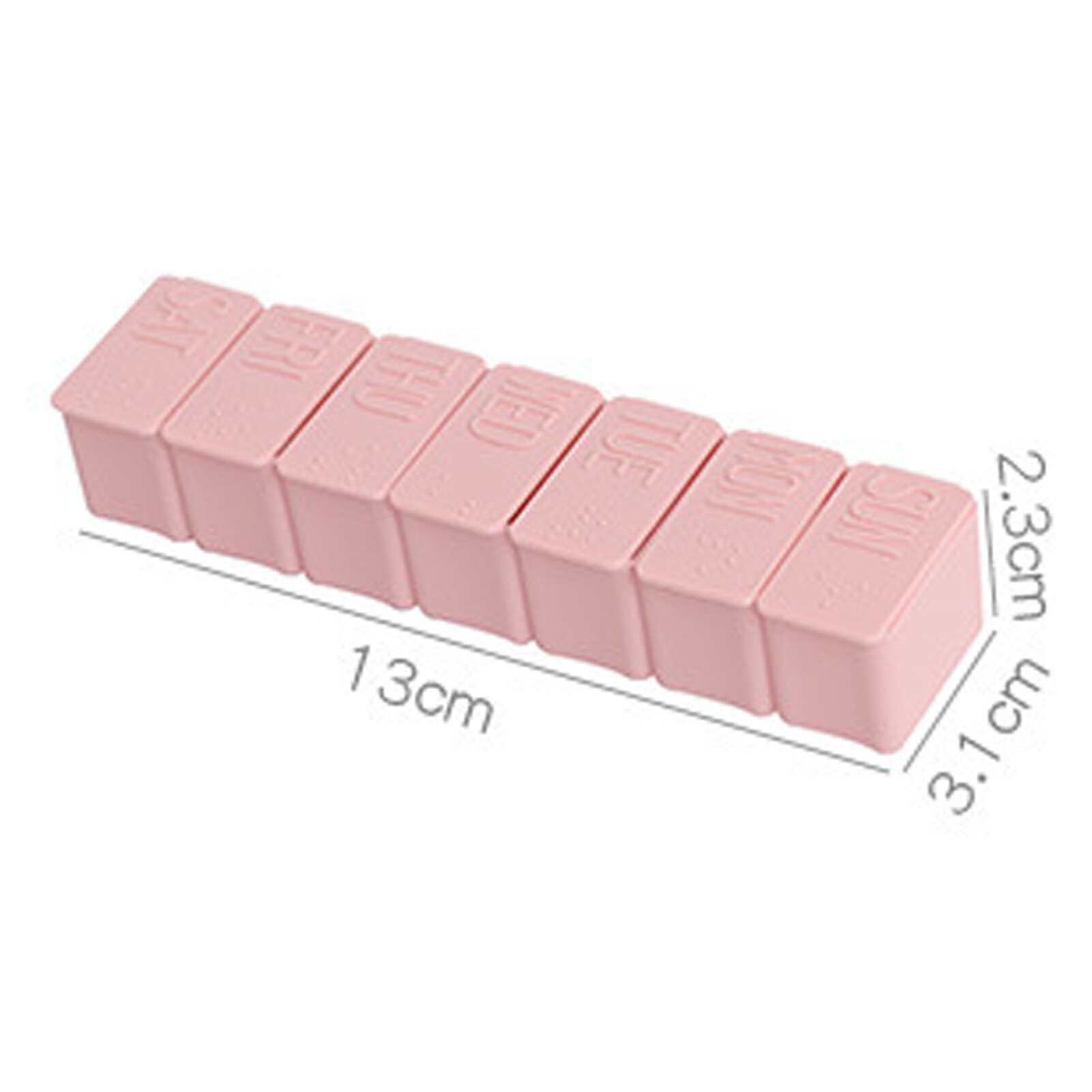 Laca Pill Case Large Capacity Portable PP Weekly Pill Storage Box for Vitamin